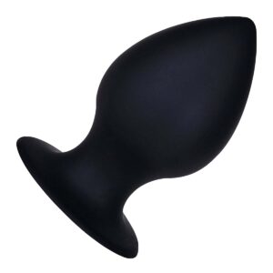 Analplug aus Silikon Schwarz L 12 CM-