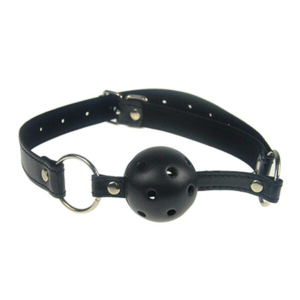 Mundknebel mit Luftloechern Schwarz-