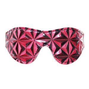 Deluxe Augenmaske Rot-Schwarz-