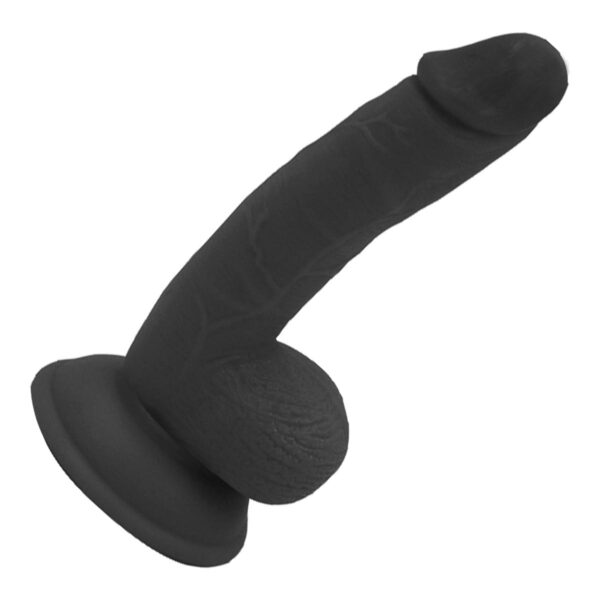 Naturdildo Schwarz 18 cm-
