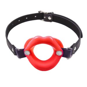 Offener Mund Oralsex Knebel Rot-