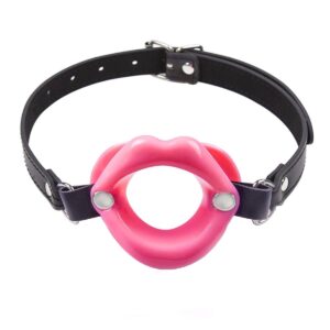 Silikon Lippen Mundknebel Pink-