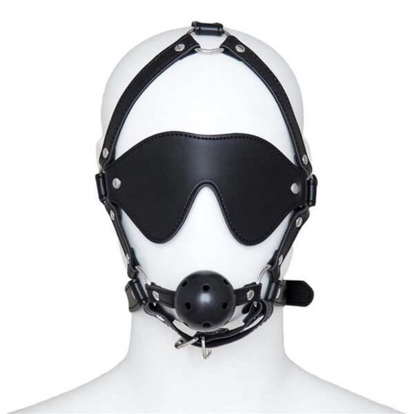 Kopf Harness mit Knebel & Augenbinde-