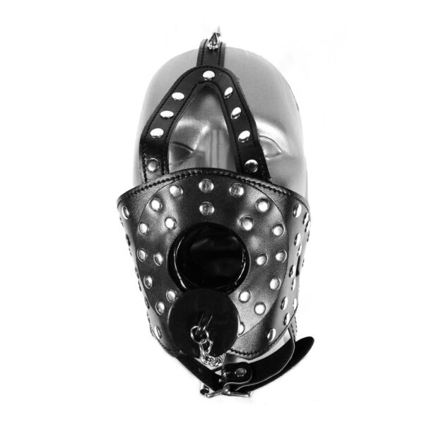 Fetisch Ringknebel Maske mit Mundklappe-