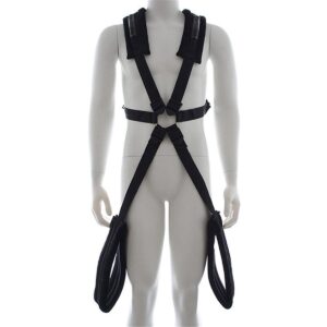 Bondage Fessel Body-Harness Schwarz-
