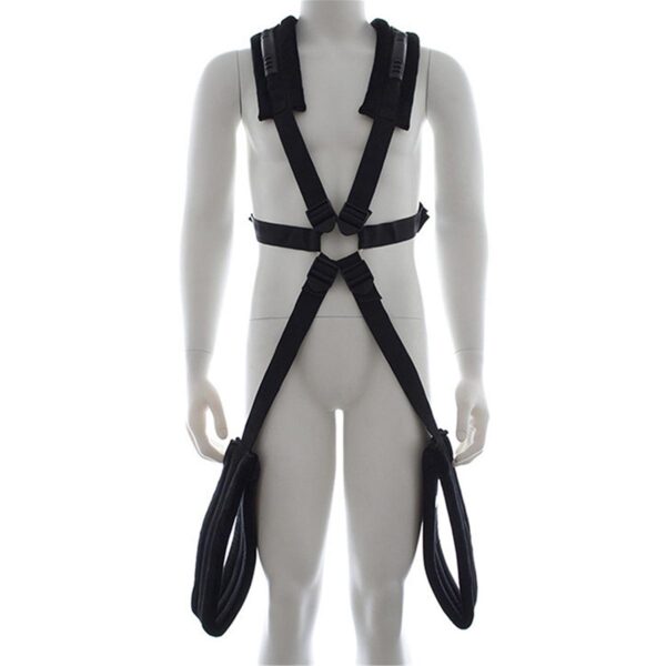 Bondage Fessel Body-Harness Schwarz-