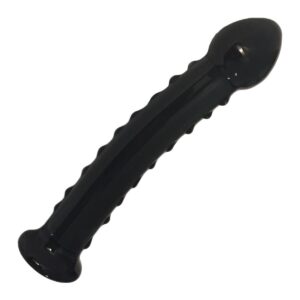 Black Ripple Glasdildo 17,5 cm-