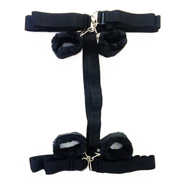 Bondage Gurte mit gefütterten Manschetten-