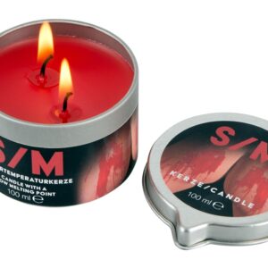 SM-Kerze Rot Tiegel 100 ml-4024144700585