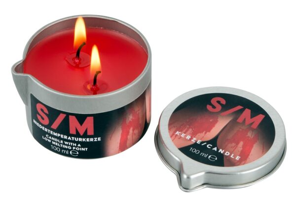 SM-Kerze Rot Tiegel 100 ml-4024144700585