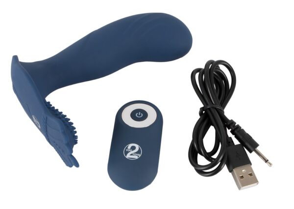 Vibrating Butt Plug With Nubs You2Toys Blau-4024144607167