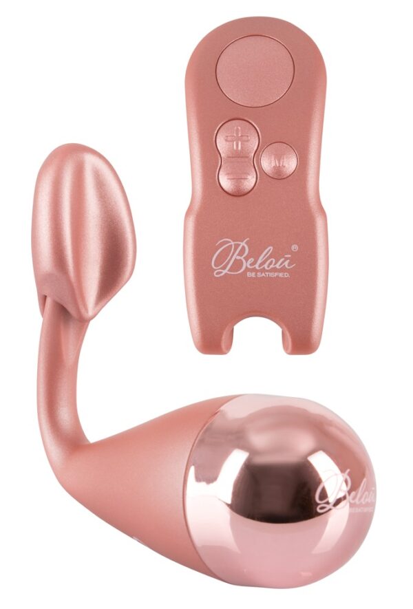 Vibro-Ei Belou mit Klitorisreizarm Rosa-4024144605859