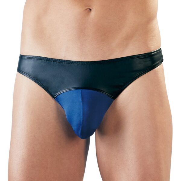 Mattlook Herren-String Svenjoyment Schwarz-Blau-4024144403301