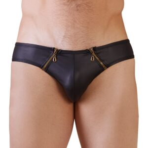Herren-Slip im Mattlook NEK Schwarz-4024144375981