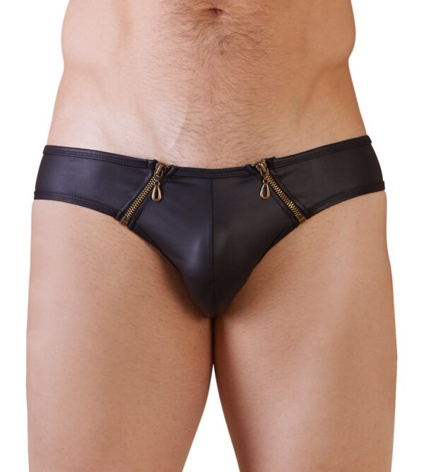 Herren-Slip im Mattlook NEK Schwarz-4024144375967