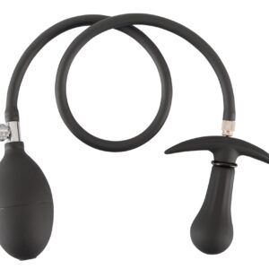Pump-Analplug mit abnehmbarem Schlauch & Metallkugel Inflatable Plug Schwarz-4024144549474