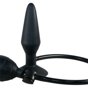 Aufblasbarer Analplug True Black Schwarz-4024144508471