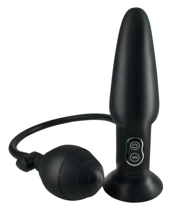 Aufblasbarer Analplug vibrating ass blaster Schwarz-603912332612