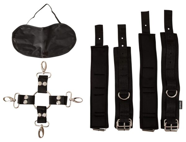 Heavy Duty Hogtie Fessel-Set für Hände und Füße Fetish Fantasy Series Schwarz-4024144558605