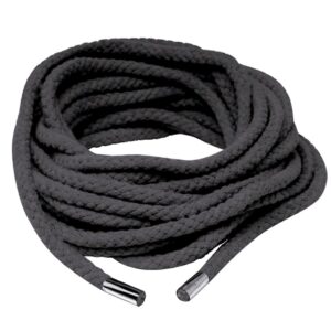 Japanese Silk Rope Bondageseil (10,5 Meter Länge) Fetish Fantasy Series Schwarz-4024144558759