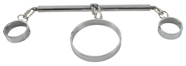 Fessel-Set mit Hals- Handfessel und Pranger Bad Kitty Schwarz-4024144442386