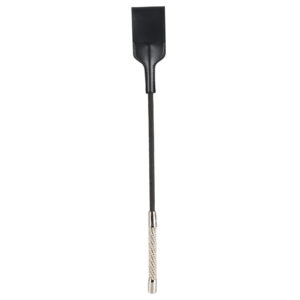 Gerte mit umwebten Stab und Griff mit Strassbesatz Bad Kitty Schwarz-4024144246939