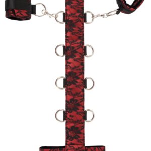 Edles Fessel-Set mit Hals- und Handfessel Bad Kitty Rot-4024144408917