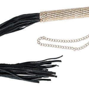 Strass-Minipeitsche mit Schlaufenspitze Bad Kitty-4024144247172