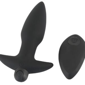 Vibroplug mit entnehmbarer Bullet Black Velvets Schwarz-4024144632190