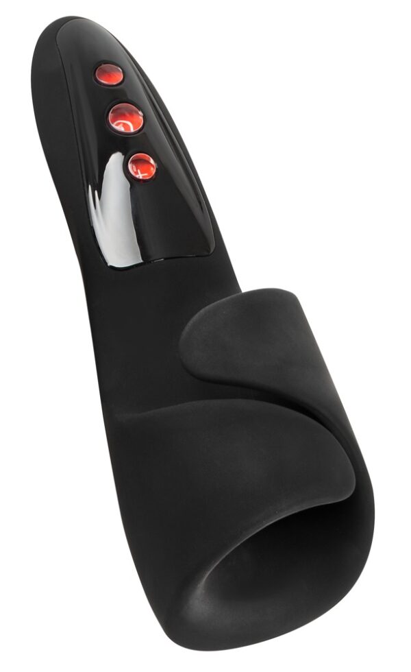 F-Spot Massager Masturbator mit Klopf-Funktion Rebel Schwarz-4024144104888