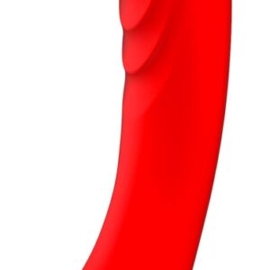 Ergonomischer Vibrator Hype mit doppellagigen Silikon Romp Rot-4251460601276