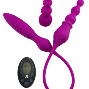 Doppelvibrator mit verschiedenen Aufsätzen und 12 Vibrationsmodi Adrien Lastic L...-8433345108735