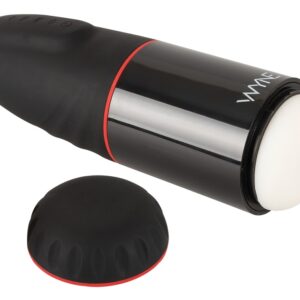 WYNE Masturbator 02 mit Stöhnfunktion, 10 Vibrations- und 3 Saugmodi Schwarz-4024144128228