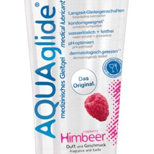 Joydivision AQUAglide Gleitgel auf Wasserbasis mit Himbeer-Duft und -Geschmack 1...-4028403117947