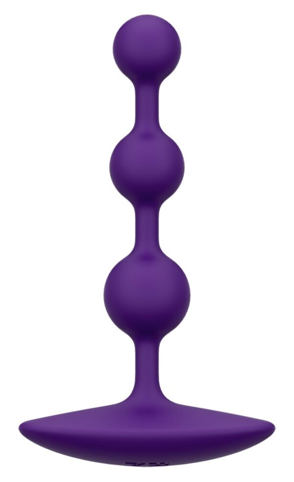 Flexible Analkette "Amp" mit 3 Kugeln Romp Lila-4251460612296
