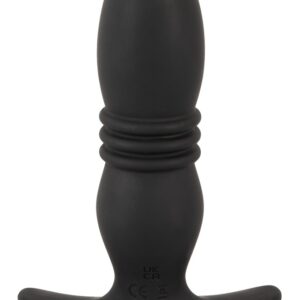 Vibro-Analplug mit Stoßfunktion, 10 Vibrationsmodi + Fernbedienung ANOS Schwarz-4024144124459