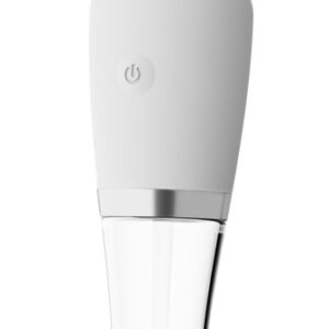 LED Glas-Silikon-Massagestab-Vibrator beidseitig nutzbar mit 10 Vibrationsmodi L...-4024144204090
