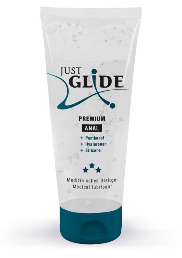Just Glide Premium Anal Gleitgel mit Hyaluron und Panthenol 200 ml-4024144642595