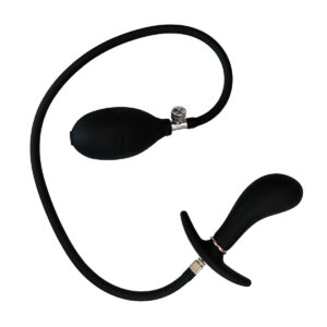Inflatable Plug 'Tom' Extrem aufpumpbar mit abnehmbaren Schlauch Schwarz 8 cm-