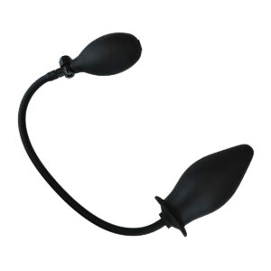 Aufblasbarer Buttplug 'Pierre' ohne Kern Schwarz 10,7 cm-