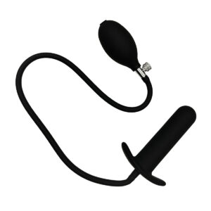 Pump Plug 'Gerd' mit geraden Schaft Schwarz 11,5 cm-