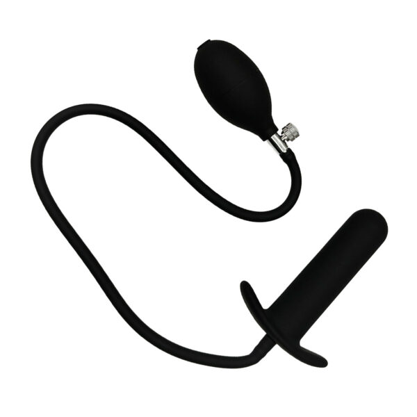 Pump Plug 'Gerd' mit geraden Schaft Schwarz 11,5 cm-
