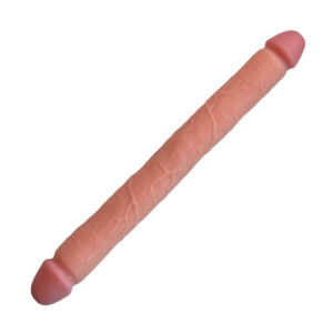 Großer Doppeldildo Natur 46 cm-