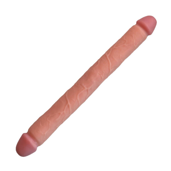 Großer Doppeldildo Natur 46 cm-