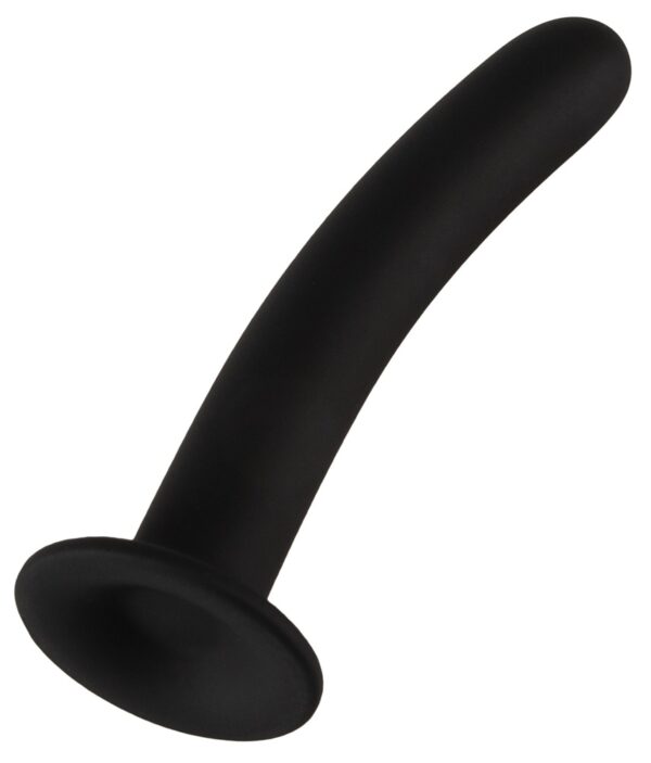 Magic Shiver Flexibler Silikon Analdildo mit Saugfuß 12,6 cm schwarz-4024144181636