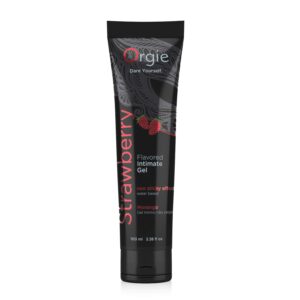 Intimgel Lube Tube Strawberry 100 ml-5600298351027