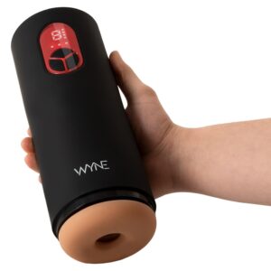 WYNE Masturbator 07 mit 7 Vibrationsmodi & 4 Saugmodi & 2 Motoren Schwarz-4024144295951