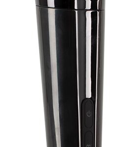 Massagestab Rechargeable Wand Vibrator mit 2 Aufsätzen Schwarz-4024144124473