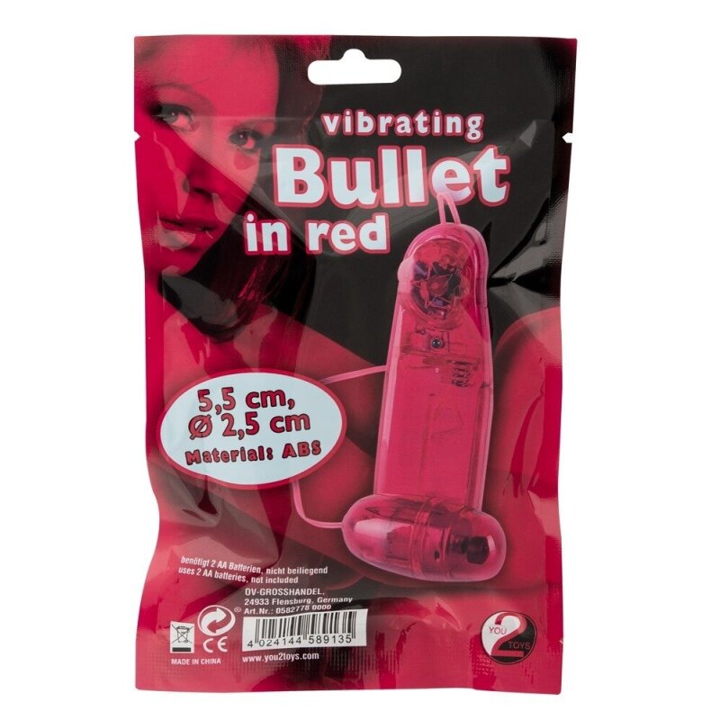 Vibrating Bullet red 9 vibrating bullet red